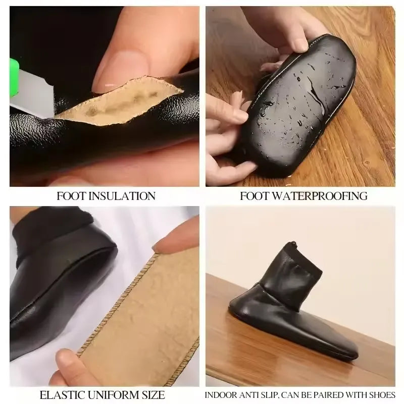 Imported waterproof leather Socks